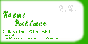 noemi mullner business card